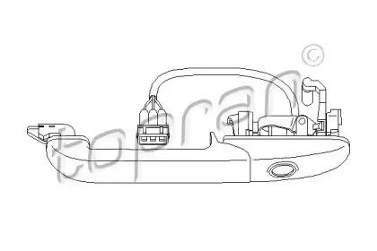 108 849 TOPRAN Ручка двери 108 849 TOPRAN Ручка двери