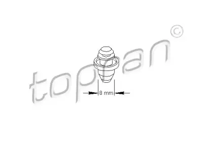 111 489 TOPRAN Зажим, молдинг / защитная накладка 111 489 TOPRAN Зажим, молдинг / защитная накладка