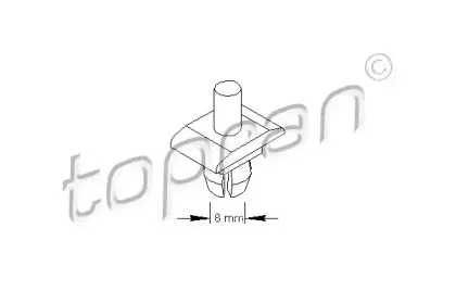 102 662 TOPRAN Зажим, молдинг / защитная накладка 102 662 TOPRAN Зажим, молдинг / защитная накладка