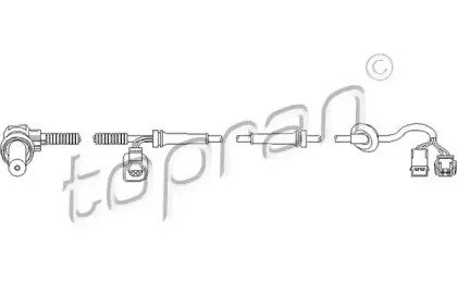 110 482 TOPRAN Датчик, частота вращения колеса 110 482 TOPRAN Датчик, частота вращения колеса