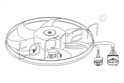111 282 TOPRAN Вентилятор, охлаждение двигателя 111 282 TOPRAN Вентилятор, охлаждение двигателя