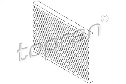 207 568 TOPRAN Фильтр, воздух во внутренном пространстве 207 568 TOPRAN Фильтр, воздух во внутренном пространстве