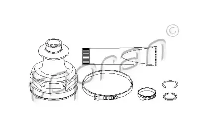 302 384 TOPRAN Комплект пылника, приводной вал 302 384 TOPRAN Комплект пылника, приводной вал