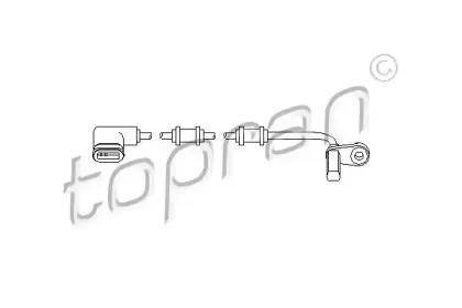 401 552 TOPRAN Датчик, частота вращения колеса 401 552 TOPRAN Датчик, частота вращения колеса