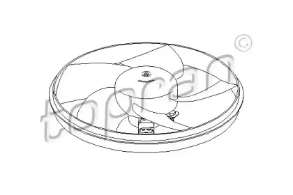 721 530 TOPRAN Вентилятор, охлаждение двигателя 721 530 TOPRAN Вентилятор, охлаждение двигателя