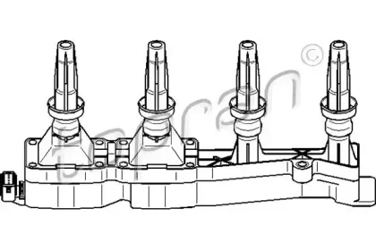 721 906 TOPRAN Катушка зажигания 721 906 TOPRAN Катушка зажигания