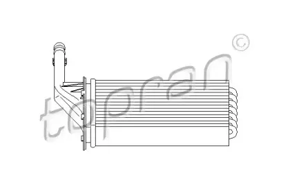 721 420 TOPRAN Теплообменник, отопление салона 721 420 TOPRAN Теплообменник, отопление салона