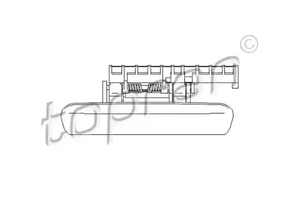 721 742 TOPRAN Ручка двери 721 742 TOPRAN Ручка двери