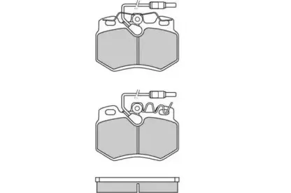12-0603 E.T.F. Комплект тормозных колодок, дисковый тормоз 12-0603 E.T.F. Комплект тормозных колодок, дисковый тормоз