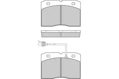 120744 E.T.F. Комплект тормозных колодок, дисковый тормоз 120744 E.T.F. Комплект тормозных колодок, дисковый тормоз