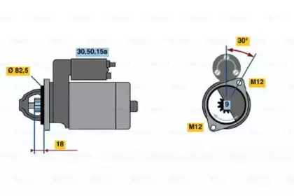 0986014630 BOSCH Стартер 0986014630 BOSCH Стартер