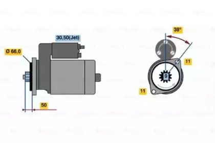 0 001 124 022 BOSCH Стартер 0 001 124 022 BOSCH Стартер