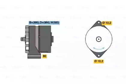 0 986 032 720 BOSCH Генератор 0 986 032 720 BOSCH Генератор