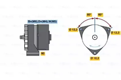 0 986 033 510 BOSCH Генератор 0 986 033 510 BOSCH Генератор