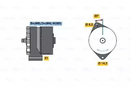 0 986 037 760 BOSCH Генератор 0 986 037 760 BOSCH Генератор