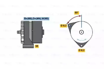 0 986 035 910 BOSCH Генератор 0 986 035 910 BOSCH Генератор