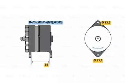 0 120 689 524 BOSCH Генератор 0 120 689 524 BOSCH Генератор