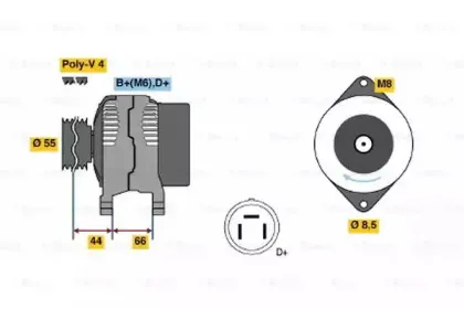 0 123 115 013 BOSCH Генератор 0 123 115 013 BOSCH Генератор