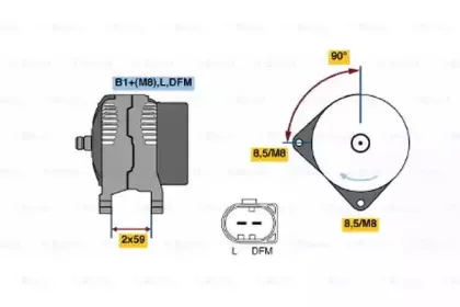 0 124 325 032 BOSCH Генератор 0 124 325 032 BOSCH Генератор