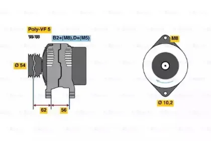 0986042800 BOSCH Генератор 0986042800 BOSCH Генератор