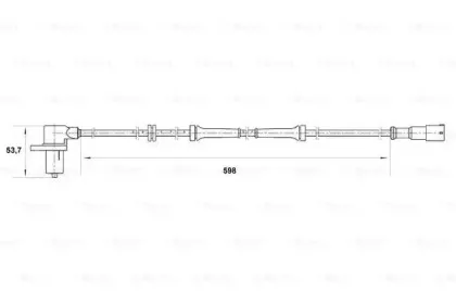 0 265 006 442 BOSCH Датчик, частота вращения колеса 0 265 006 442 BOSCH Датчик, частота вращения колеса
