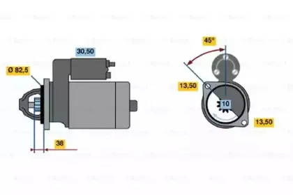 0986014740 BOSCH Стартер 0986014740 BOSCH Стартер
