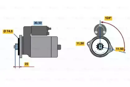 0986014451 BOSCH Стартер 0986014451 BOSCH Стартер