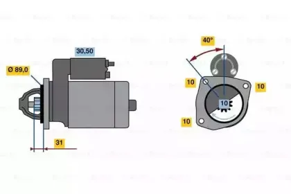 0986023190 BOSCH Стартер 0986023190 BOSCH Стартер