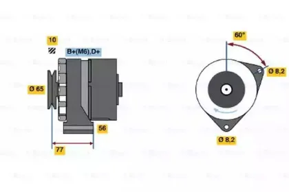 0 986 030 850 BOSCH Генератор 0 986 030 850 BOSCH Генератор