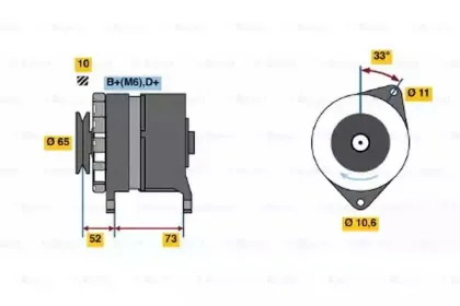 0 986 030 940 BOSCH Генератор 0 986 030 940 BOSCH Генератор