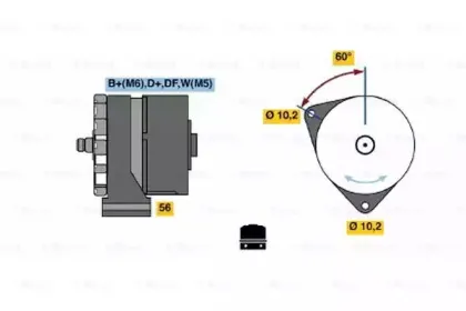 0 986 033 620 BOSCH Генератор 0 986 033 620 BOSCH Генератор