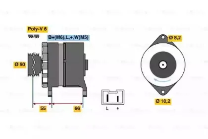 0 986 039 961 BOSCH Генератор 0 986 039 961 BOSCH Генератор