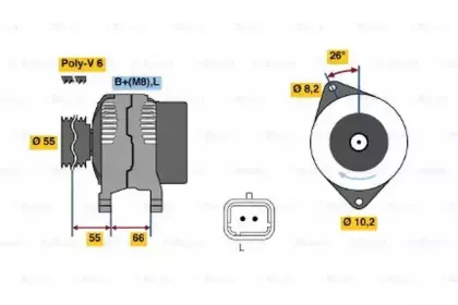 0 986 042 181 BOSCH Генератор 0 986 042 181 BOSCH Генератор