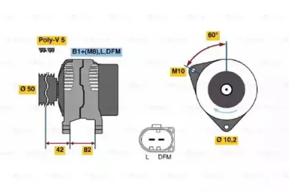 0 986 042 640 BOSCH Генератор 0 986 042 640 BOSCH Генератор