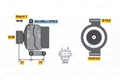 0986042650 BOSCH Генератор 0986042650 BOSCH Генератор