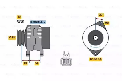 0 986 044 661 BOSCH Генератор 0 986 044 661 BOSCH Генератор