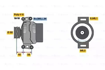 0986047640 BOSCH Генератор 0986047640 BOSCH Генератор