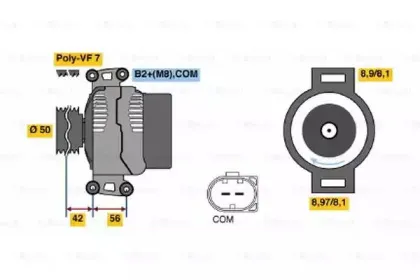 0 986 047 690 BOSCH Генератор 0 986 047 690 BOSCH Генератор