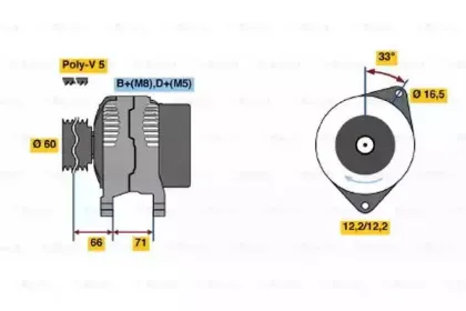 0 986 047 751 BOSCH Генератор 0 986 047 751 BOSCH Генератор