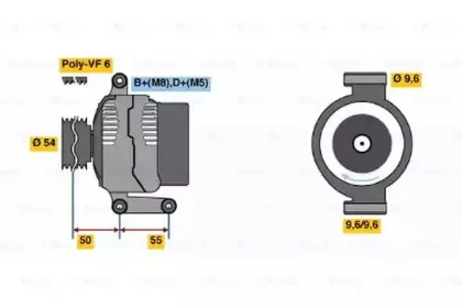 0 986 048 781 BOSCH Генератор 0 986 048 781 BOSCH Генератор