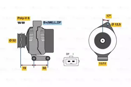 0 986 080 230 BOSCH Генератор 0 986 080 230 BOSCH Генератор