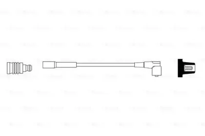 0 986 356 162 BOSCH Провод зажигания 0 986 356 162 BOSCH Провод зажигания