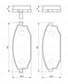 0 986 424 727 BOSCH Комплект тормозных колодок, дисковый тормоз 0 986 424 727 BOSCH Комплект тормозных колодок, дисковый тормоз