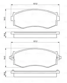 0 986 461 121 BOSCH Комплект тормозных колодок, дисковый тормоз 0 986 461 121 BOSCH Комплект тормозных колодок, дисковый тормоз