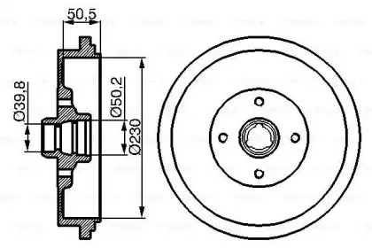 0986477042 BOSCH Тормозной барабан 0986477042 BOSCH Тормозной барабан