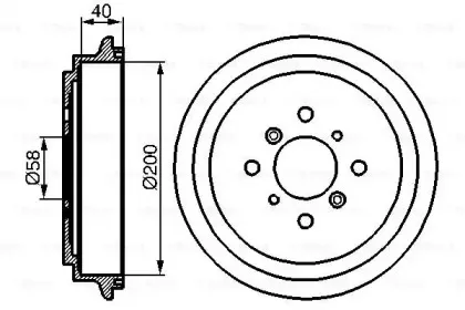 0 986 477 141 BOSCH Тормозной барабан 0 986 477 141 BOSCH Тормозной барабан