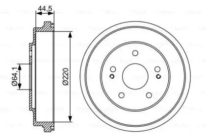 0 986 477 147 BOSCH Тормозной барабан 0 986 477 147 BOSCH Тормозной барабан