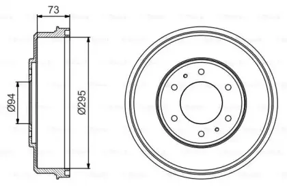 0 986 477 232 BOSCH Тормозной барабан 0 986 477 232 BOSCH Тормозной барабан