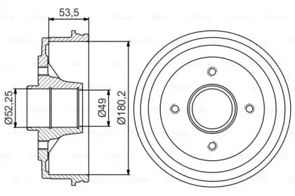 0 986 477 270 BOSCH Тормозной барабан 0 986 477 270 BOSCH Тормозной барабан