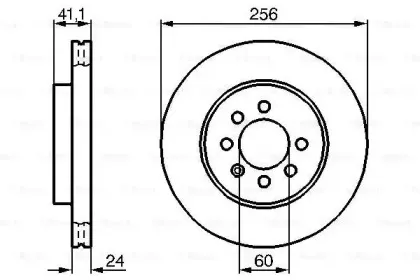 0 986 478 286 BOSCH Тормозной диск 0 986 478 286 BOSCH Тормозной диск